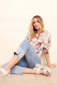 Charlie B - Cuffed Hem Crop Jeans