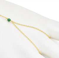 Bzk - Women's Semi Precious Hand Chain Bracelet
