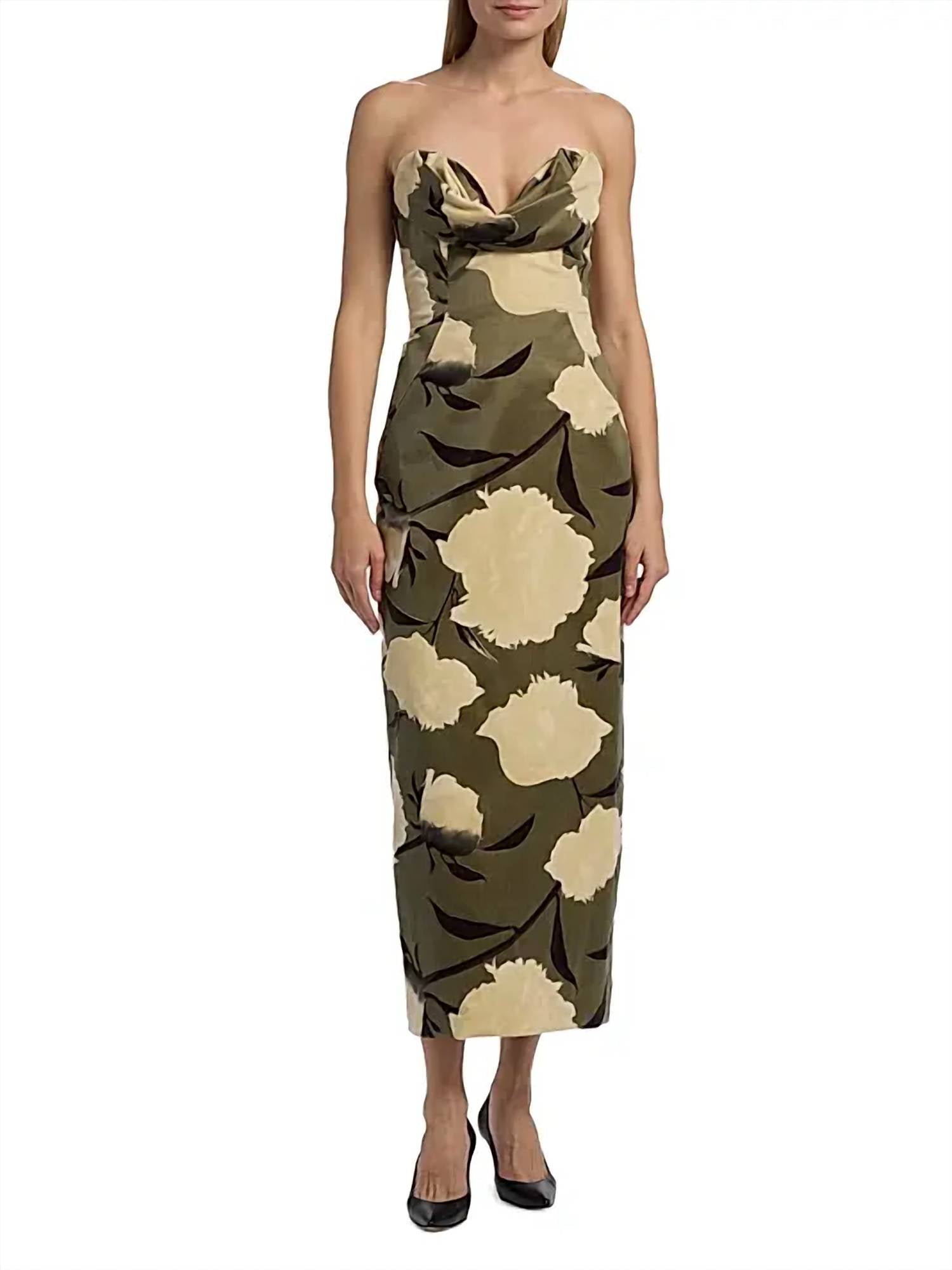Lela Rose - Draped Bust Sheath Dress
