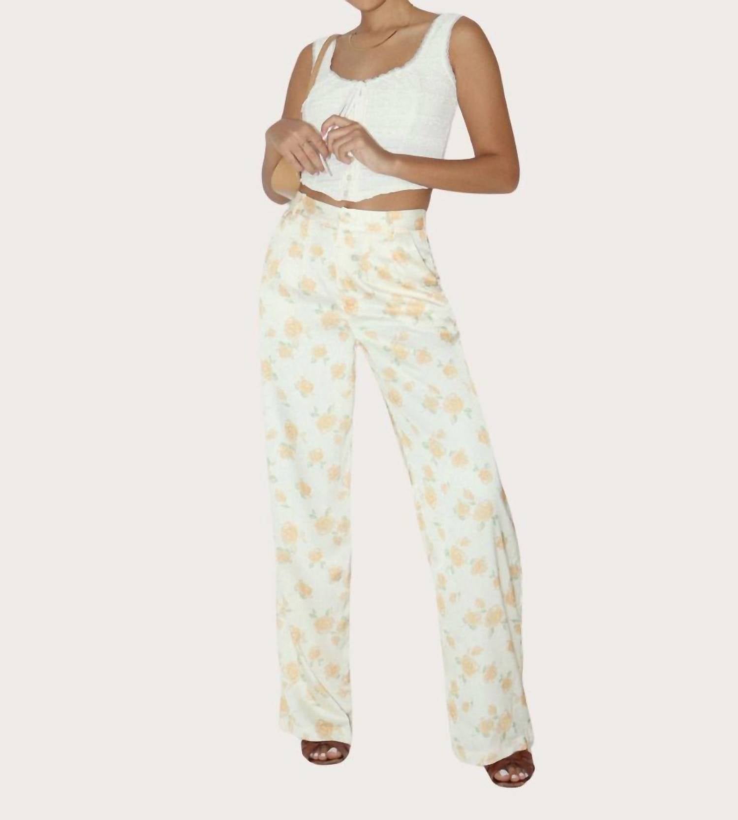 Bailey Rose - Luna Floral Satin Pants