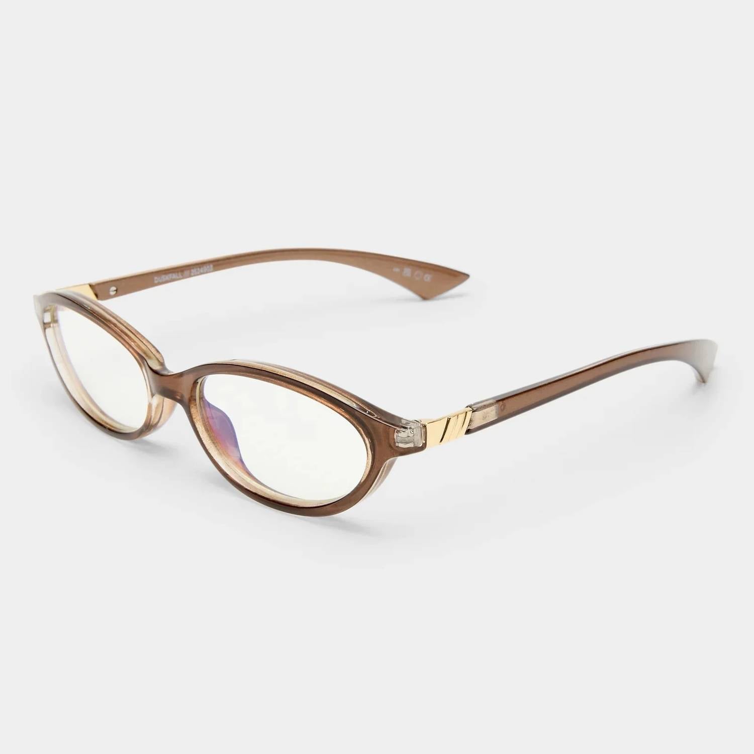Le Specs - Women's Duskfall Blue Light Oval Glasses