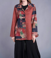 Shana Apparel - Suede Mix Media Jacket