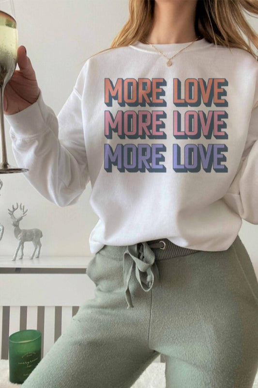 More Love Crew Neck Sweatshirt