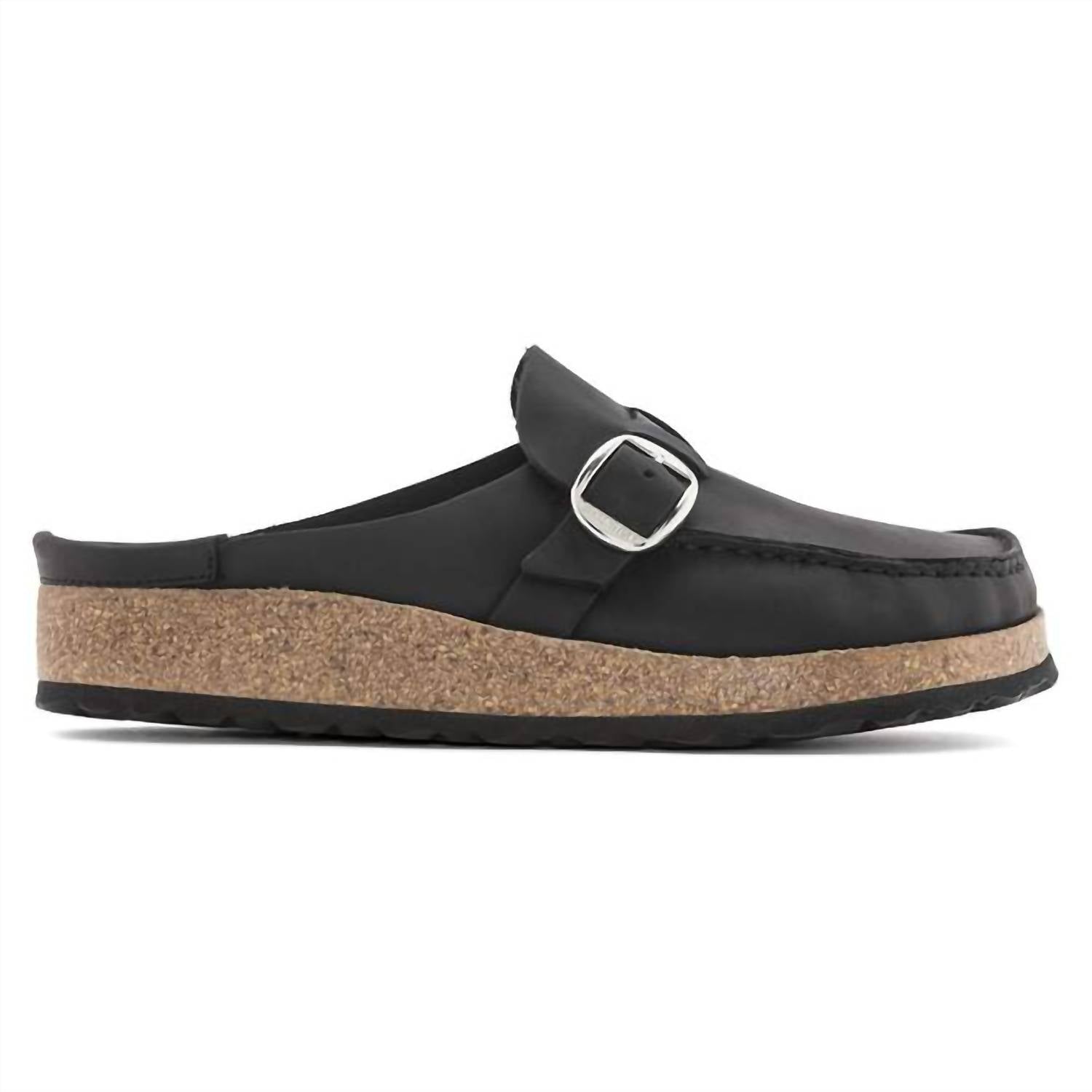 Birkenstock - Unisex Buckley Natural Leather Oiled Clogs