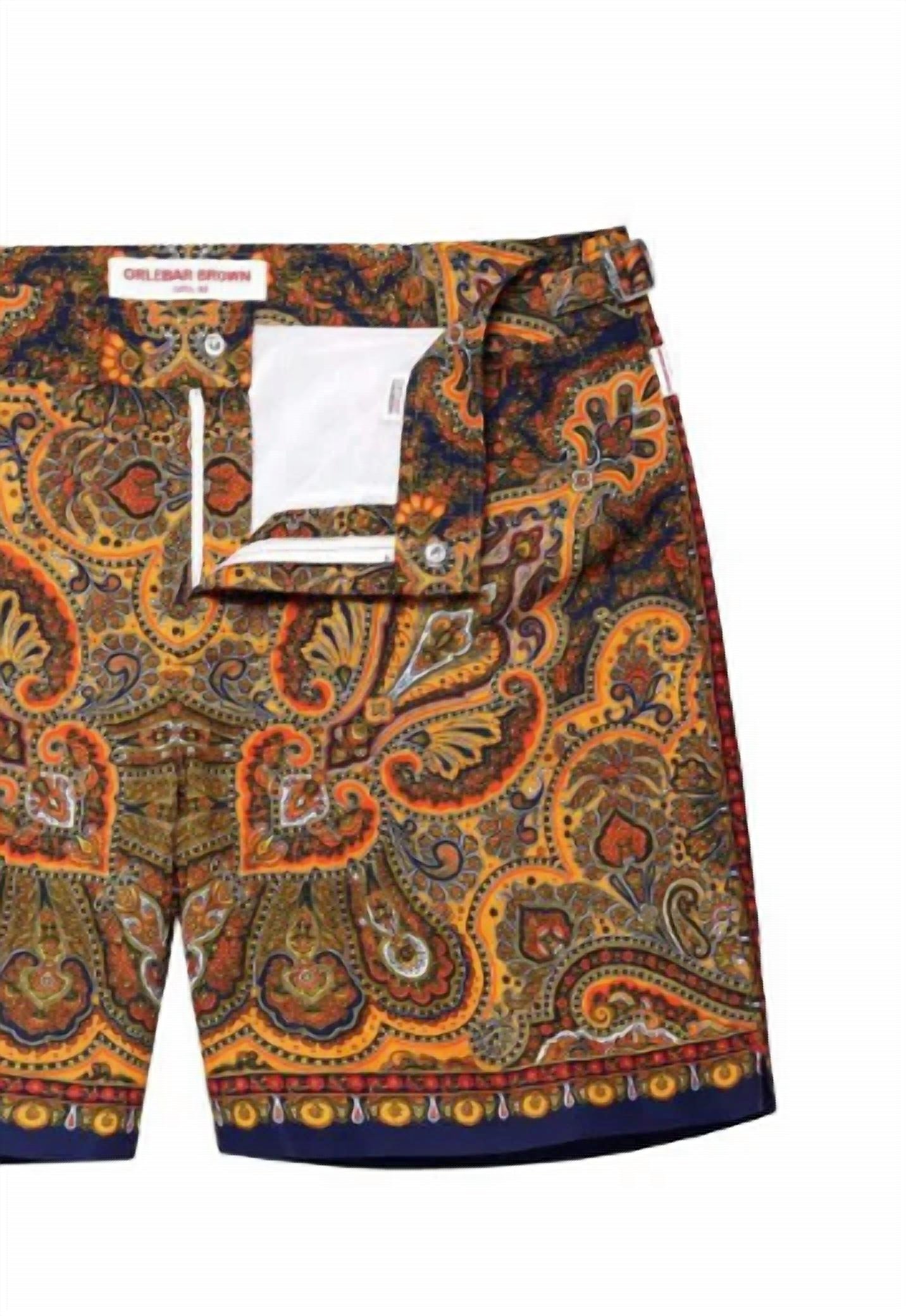 Orlebar Brown - Boy's Beachwear Russell Mystique Paisley Shorts