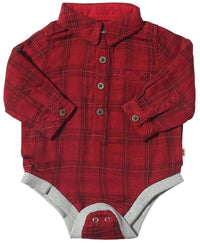Me & Henry - Boy's Jasper Woven Onesie