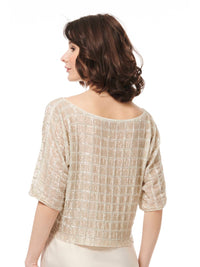 Emily Shalant - Grid Sequin Top