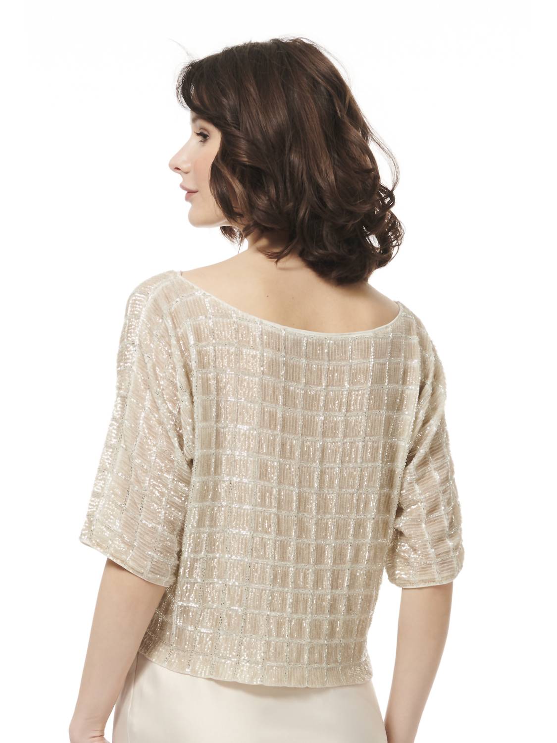 Emily Shalant - Grid Sequin Top
