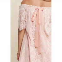 J.Nna - Lace Off-shoulder Mini Dress