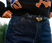Cleobella Women's Corazon Belt in black gold - women's accessory - alternate view