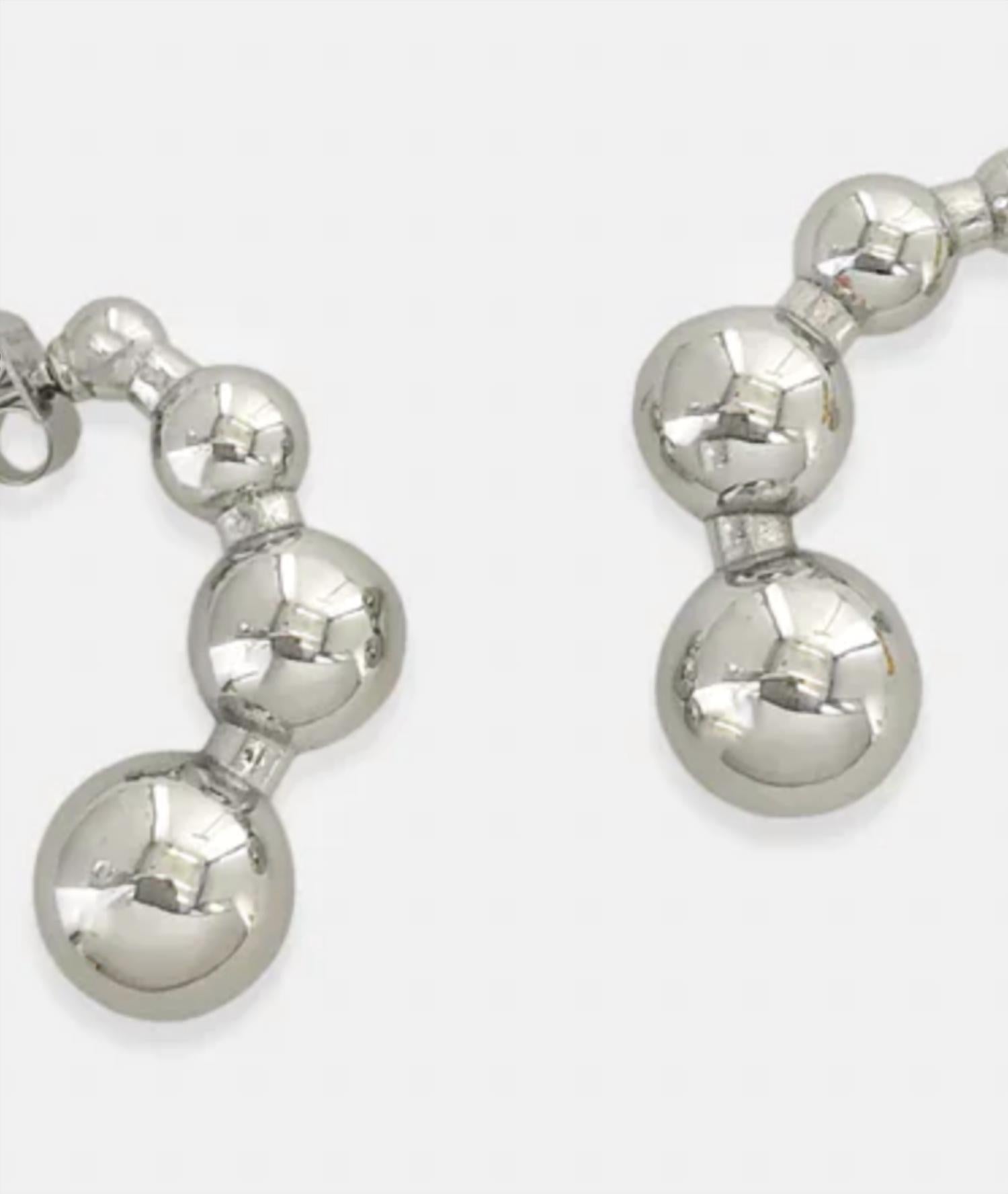 Omg Blings - Women's Sphere Hoops Earrings