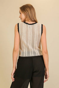 Lumiere - Breezy Knit Sleeveless Top