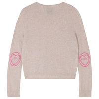 Jumper1234 - Women's Love Hearts Elbow Crew Top