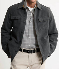 Jachs New York - Thermal Lined Wool Blend Shirt Jacket