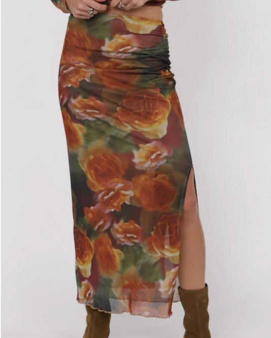 Sadie & Sage - Heart Beats Side Slit Skirt