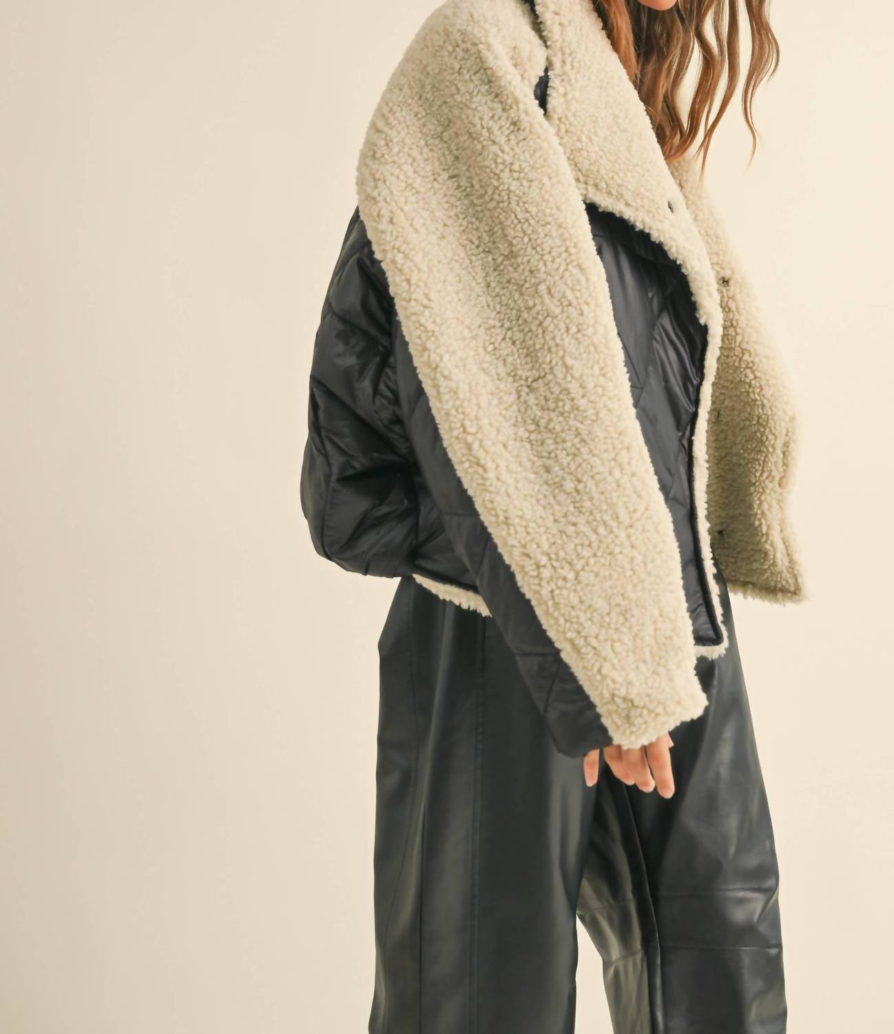 Miou Muse - Bundle of Cozy Quilted Shearling Jacket