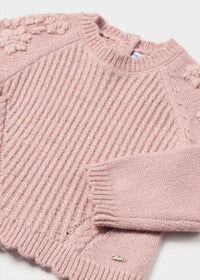 Mayoral - Girls' Floral Knit Sweater
