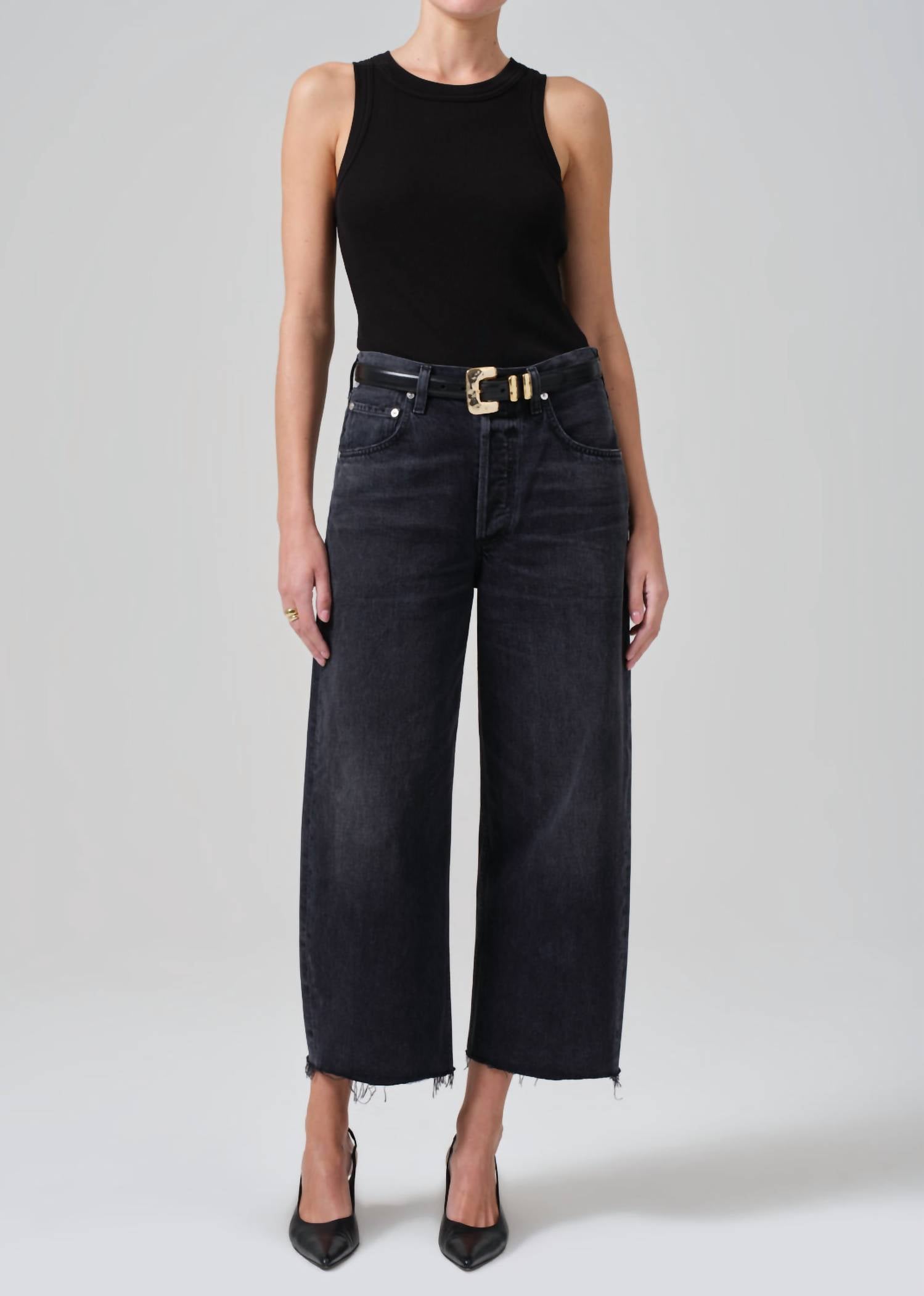 Citizens Of Humanity - Ayla Raw Hem Crop Jeans