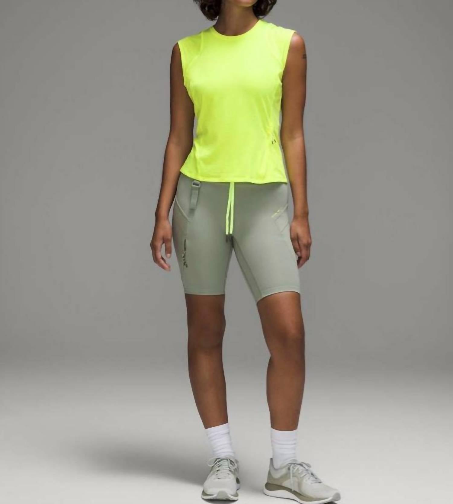 lululemon Cap Sleeve Hiking Tank in highlight yellow - women's tank top