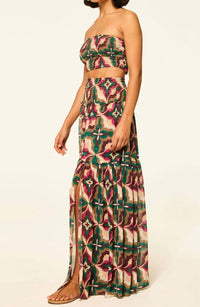 Misa Los Angeles - Roksana Smocked Crop Top