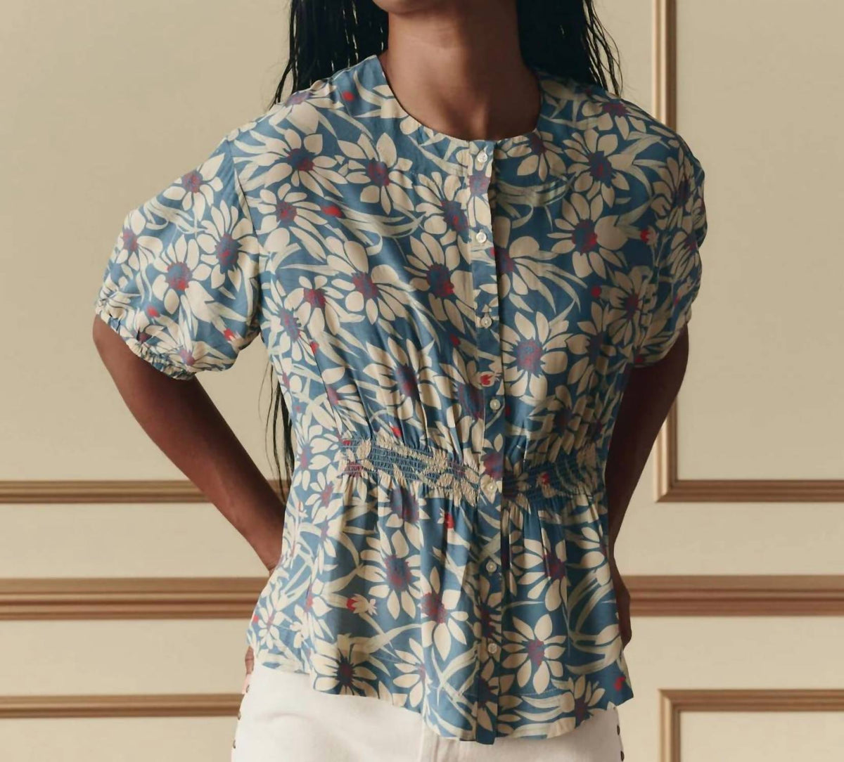 The Great. - Hayflower Voluminous Sleeves Top
