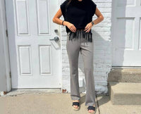 J'Envie/Eli Elastic Waist Pull On Bootcut Pant in putty - women's jeans - view 5
