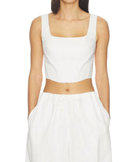 Jonathan Simkhai - Clio Cotton Bustier Top