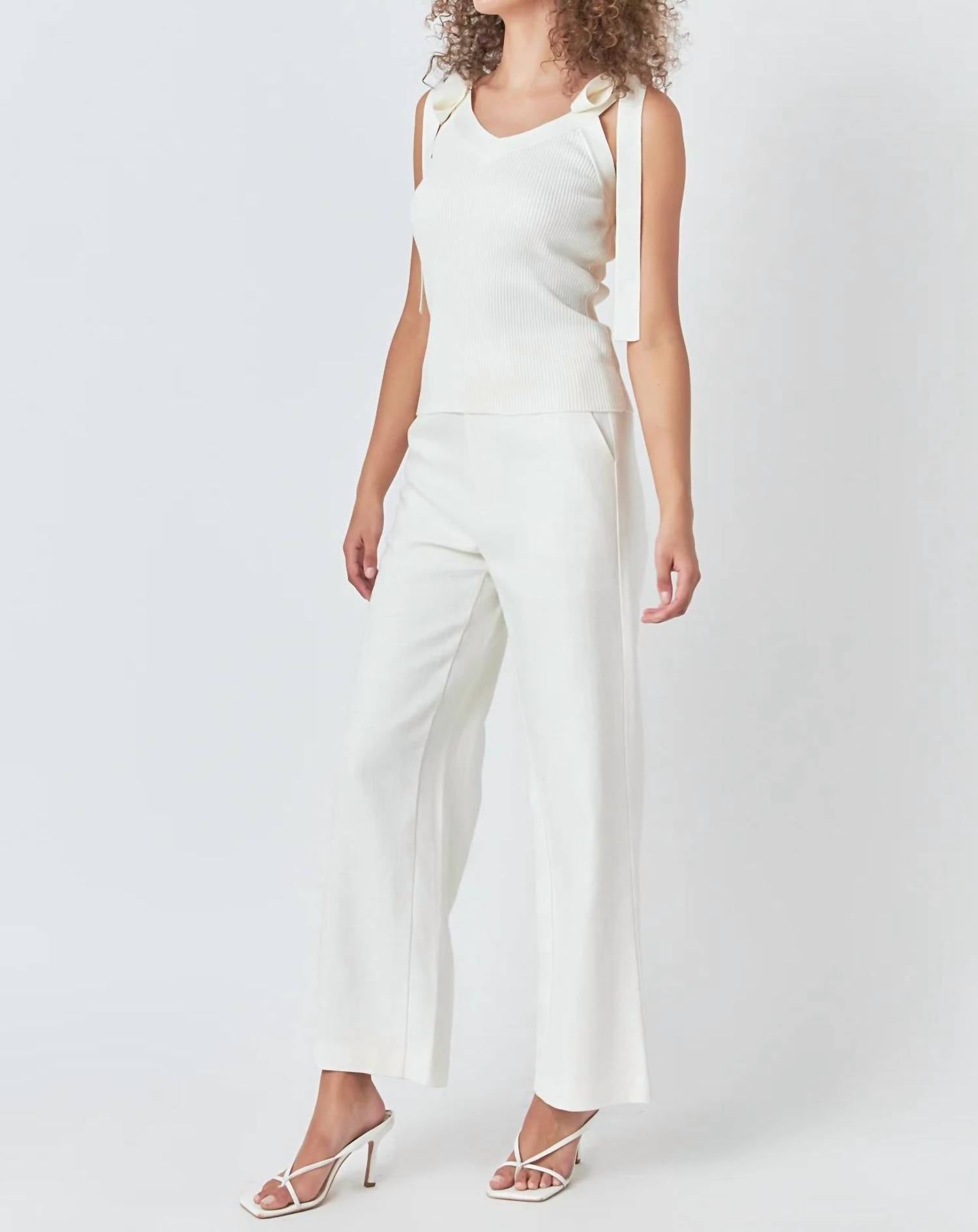 Endless Rose - Knit V Neck Tank Top
