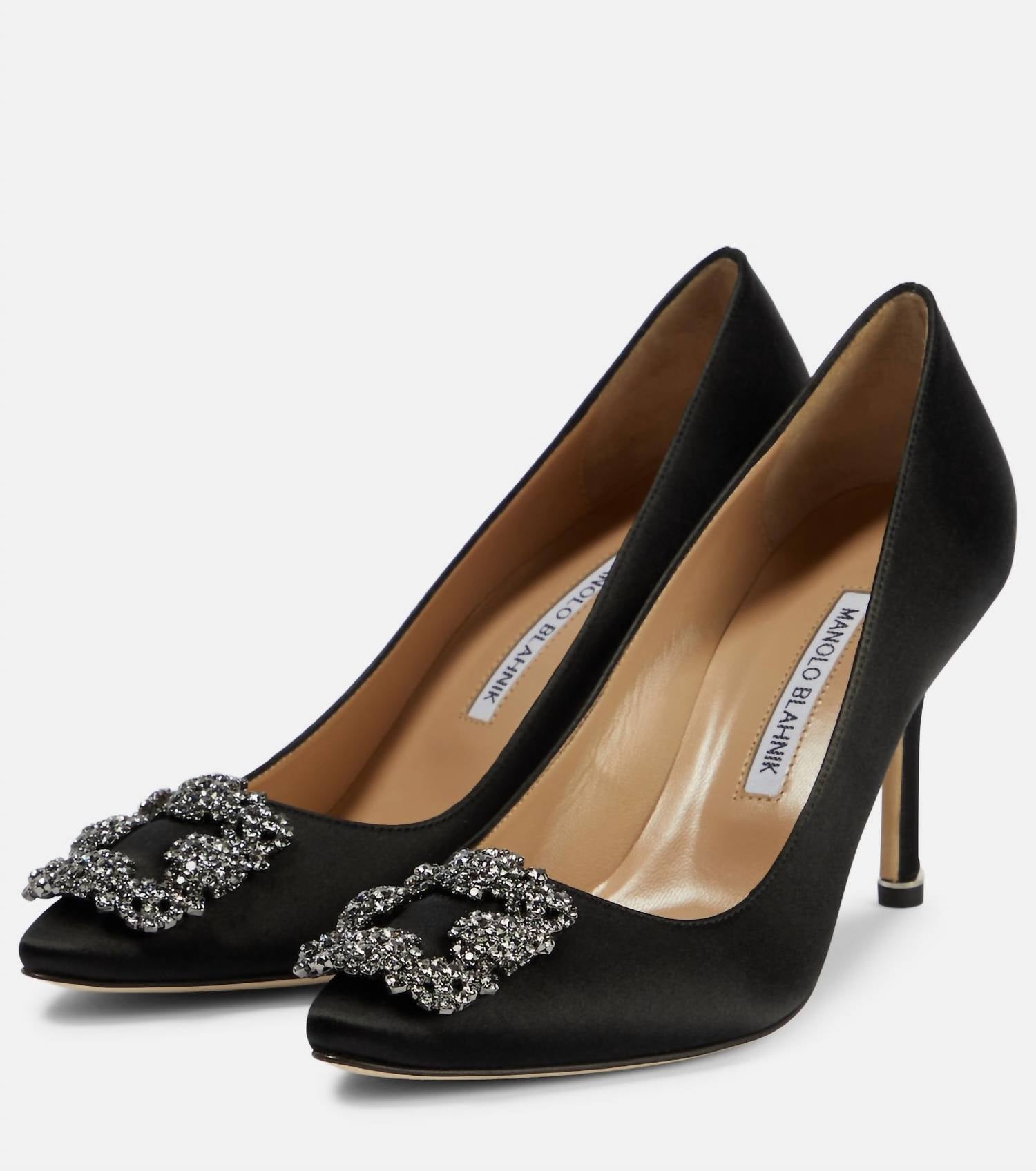 Manolo Blahnik - Women's Hangisi 90 Satin Pumps