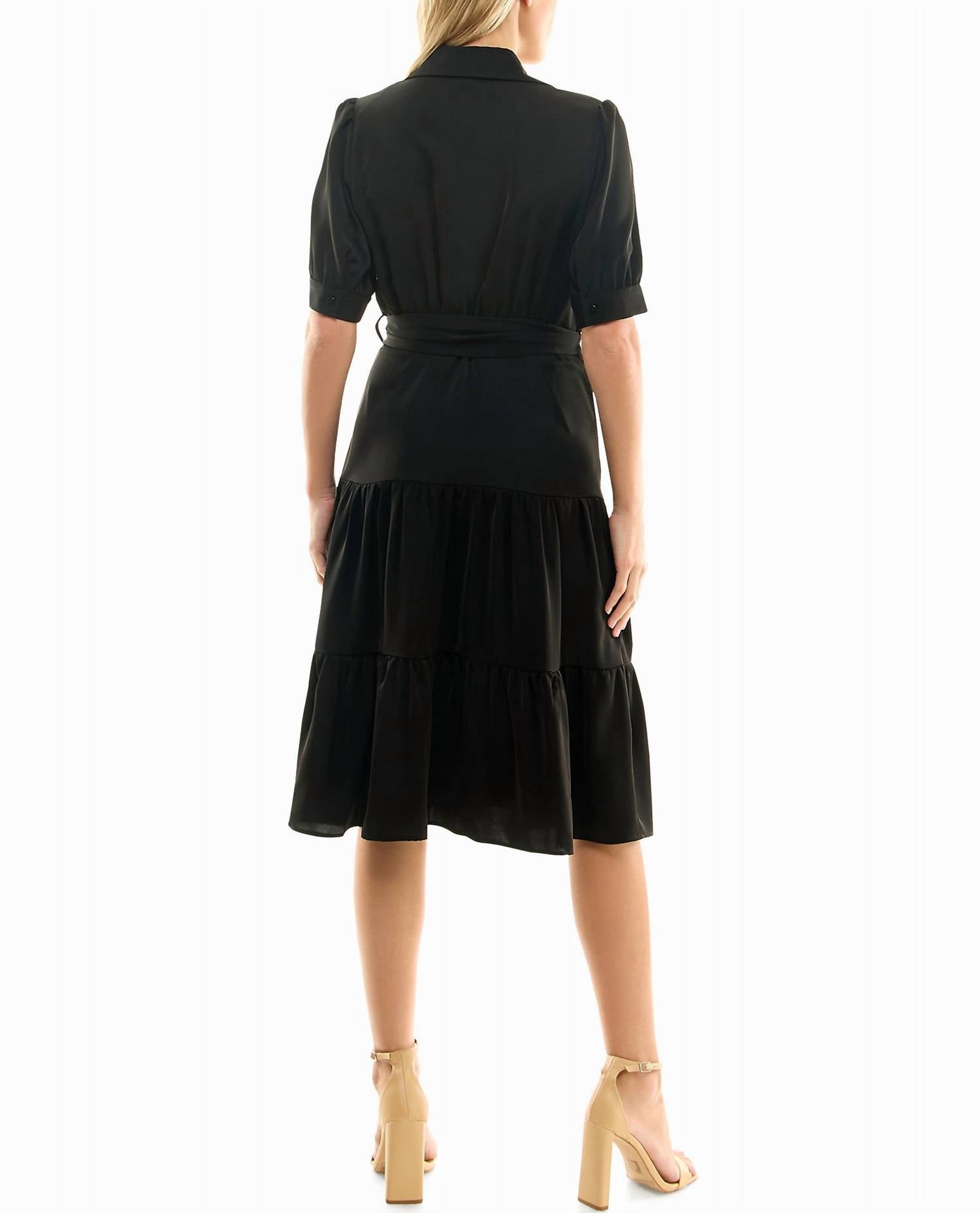 Nicole Miller - Katy Silk Midi Shirt Dress