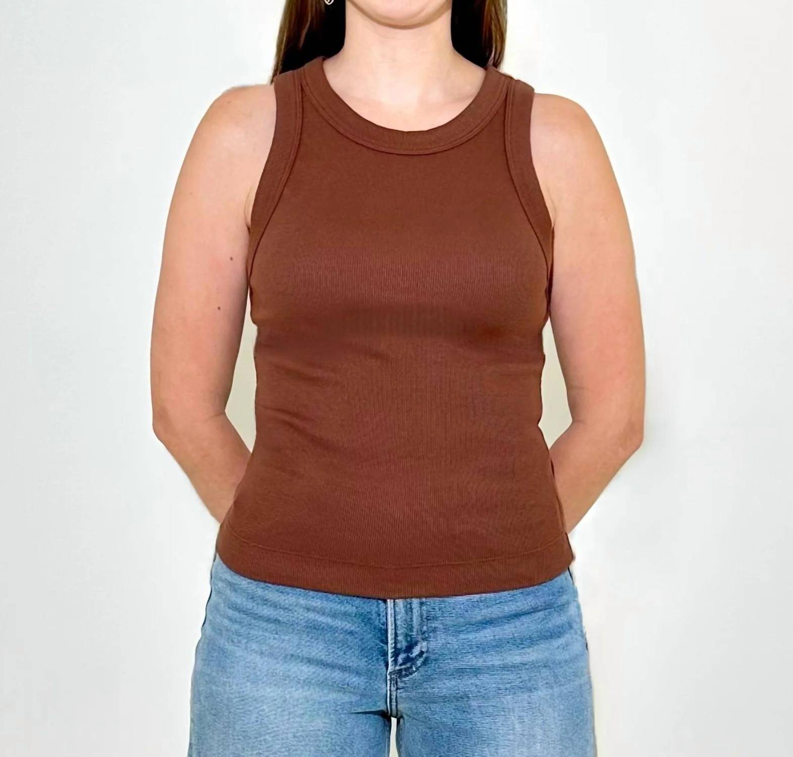 Michael Stars - Gina Wide Binding Crop Tank