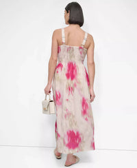 DKNY Printed Rumpled Voile Dress in watercolor - women's dress - view 4