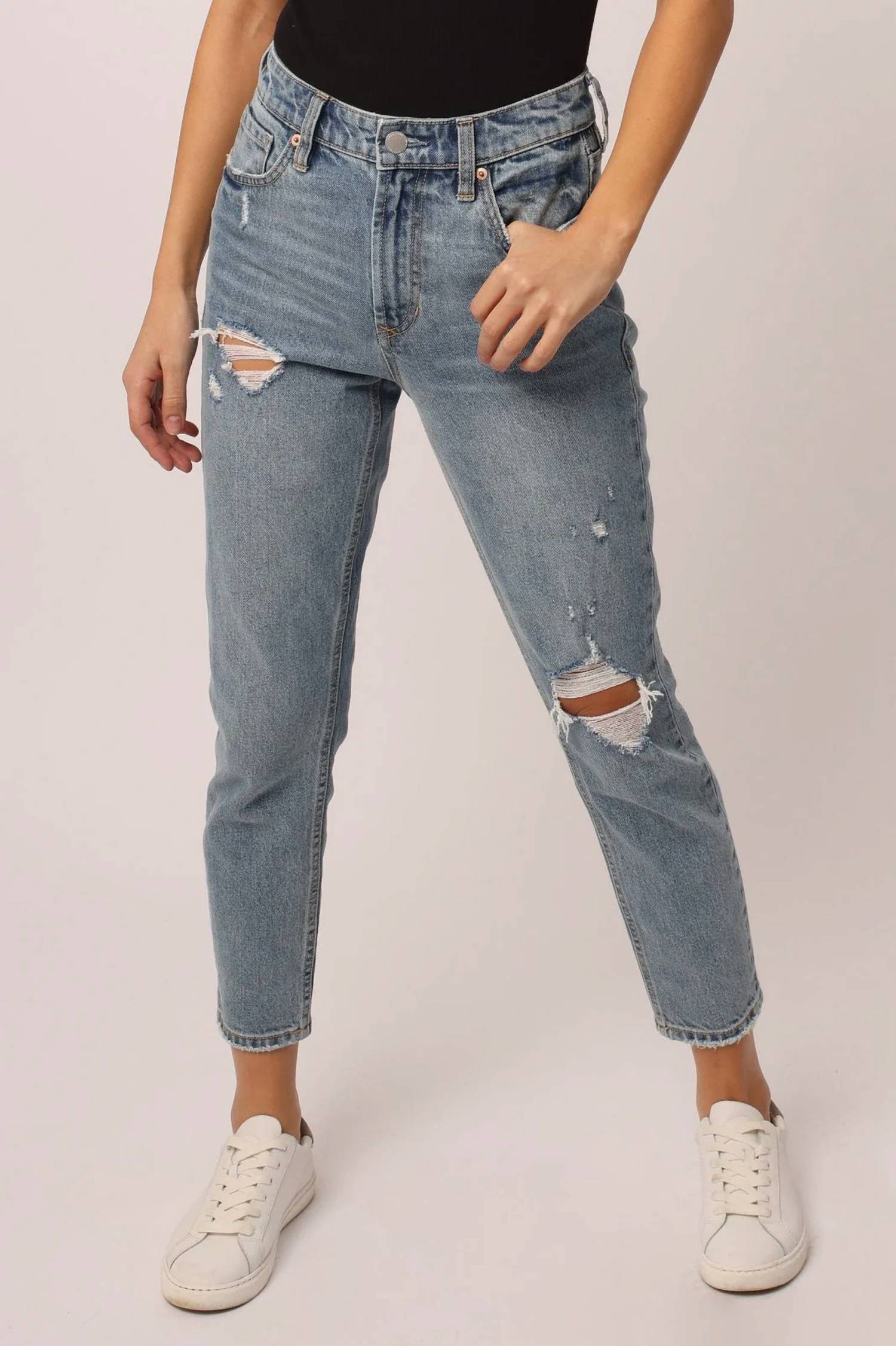 Dear John Denim - Roxie High Rise Cropped Mom Jeans