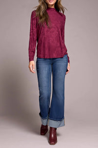 Tribal - Long Sleeve Mock Neck Top