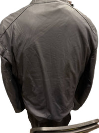 For The Republic - Men's Faux Leather Jacket Windbreaker