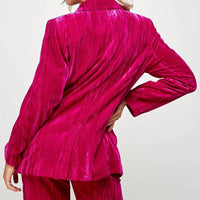 Ellison - Magic Touch Crinkle Velvet Blazer