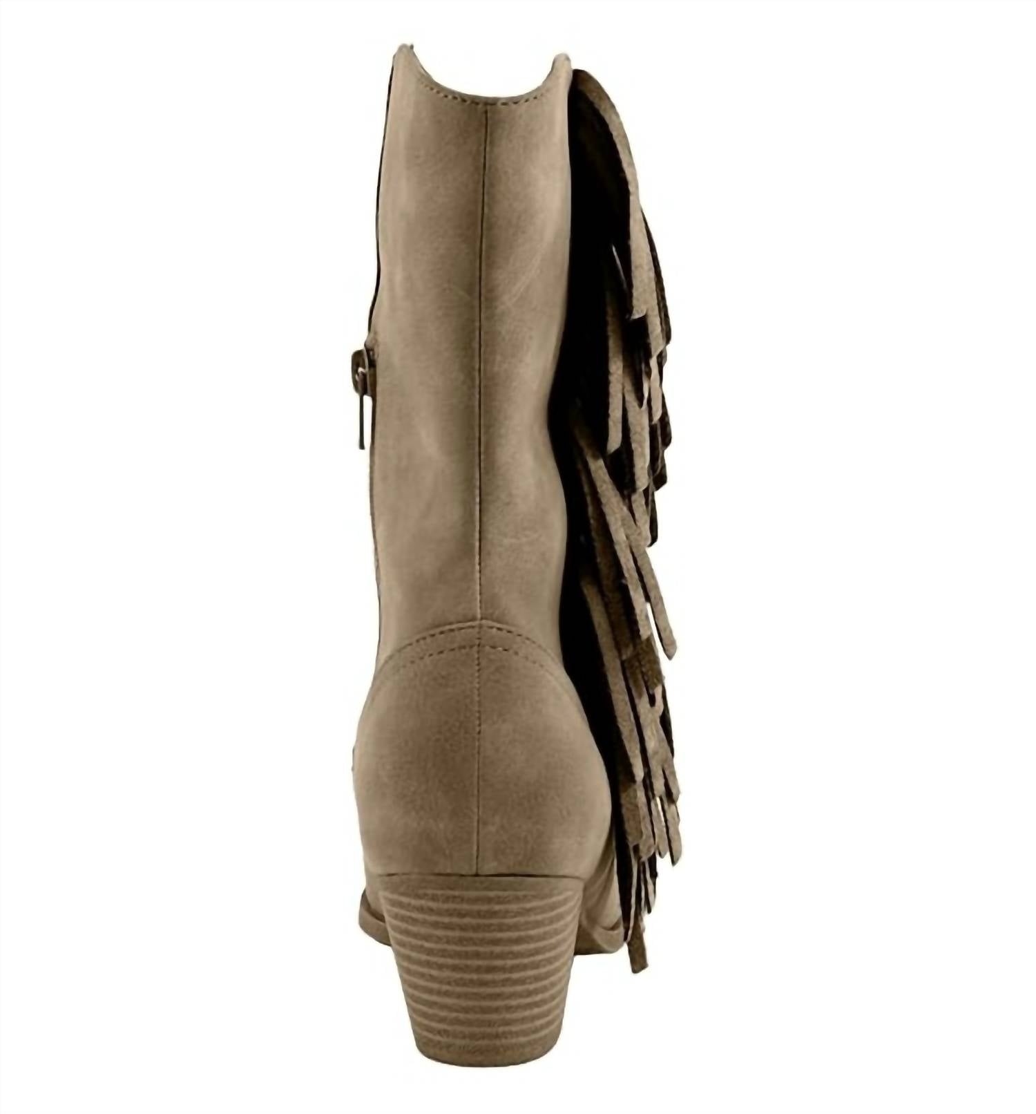 Jellypop - Women's Benjie Heeled Fringe Boots