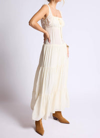 Sage The Label - Light A Fire Crinkled Maxi Dress
