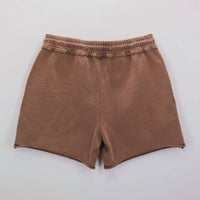 Yesterday is Dead Men's Made With Care Core Shorts in rust - men's shorts - detail view