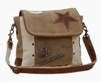 Myra - Women's Leather Star Shoulder Bag