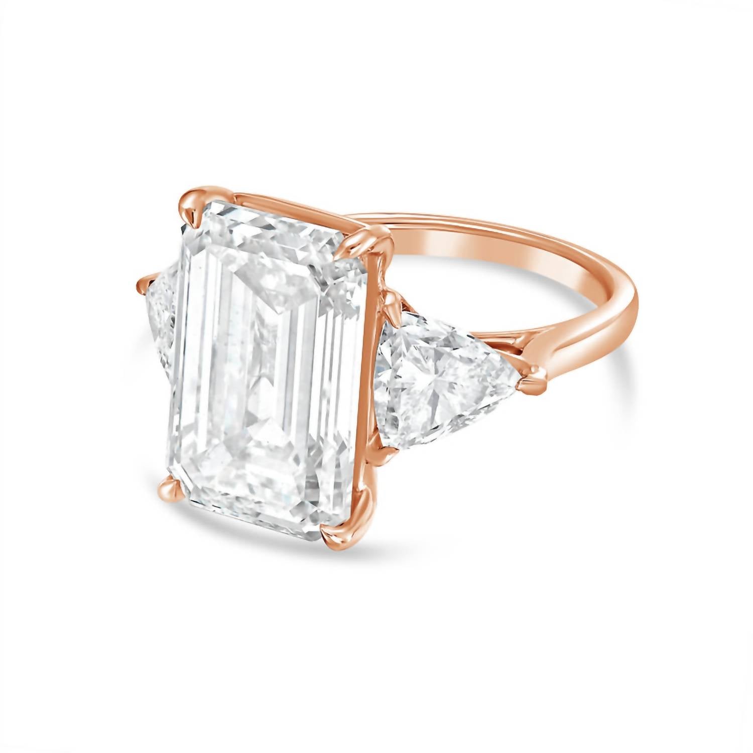 Diana M Jewels - Women's Emerald & Trillion Lab-Grown Diamond Jewelry (2.00 Ct) - Classic