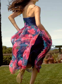 Hutch - Rowan Strapless Basque Waist Dress