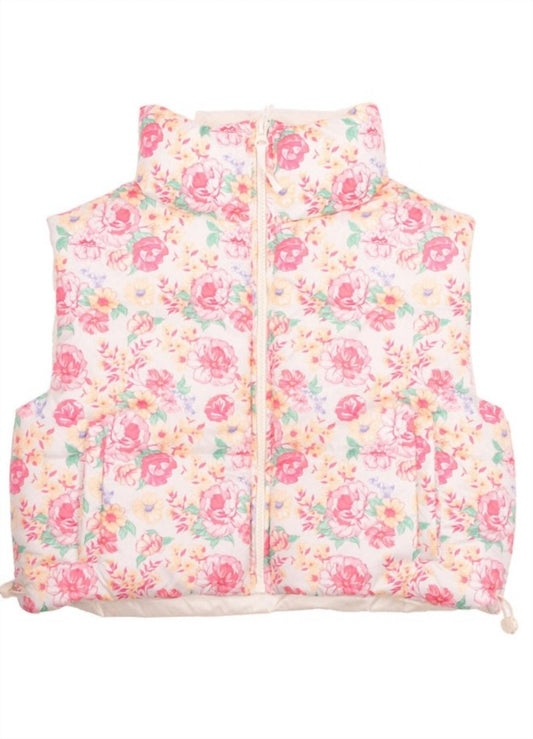 Simply Southern - Women's Doorbuster Floral Puffer Vest
