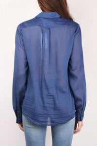 forte forte Voile Shirt in indaco - women's shirt - alternate view