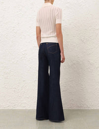 Zimmermann - Ribbed Knit Polo