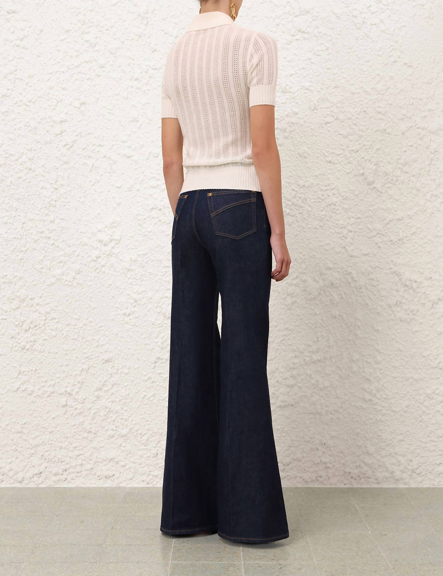 Zimmermann - Ribbed Knit Polo