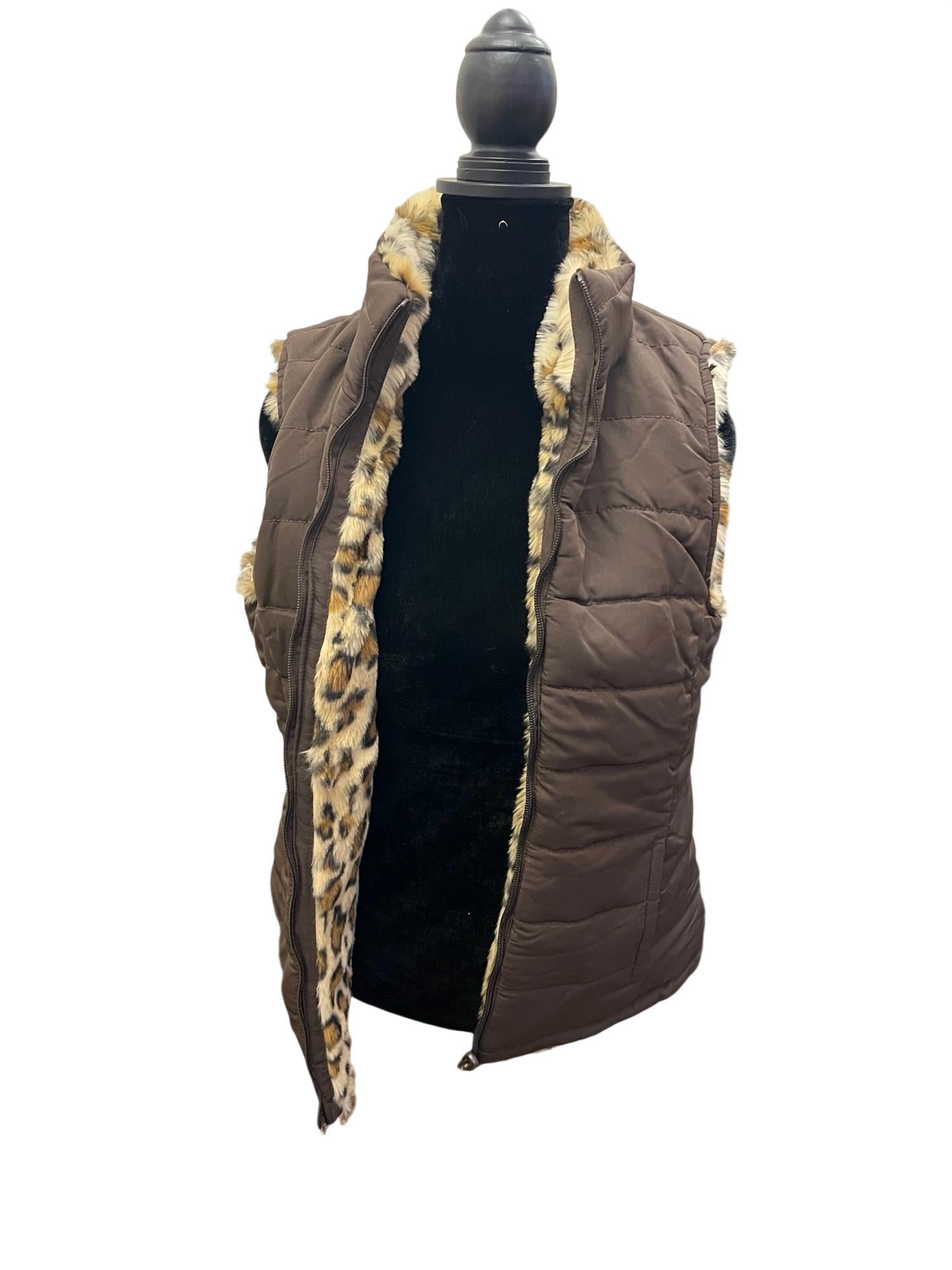 Keren Hart - Women's Leopard Reversible Vest
