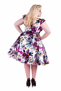 Orchid Bloom - Panises Floral Swing Dress