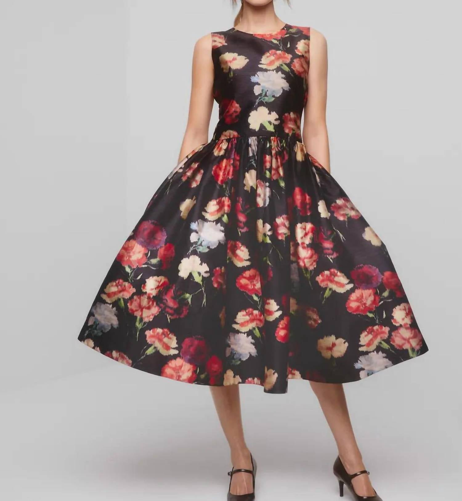 Bytimo - Women's Taffeta Midi Dress