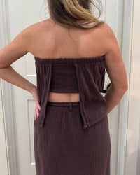 Bobi - Two-piece Tube And Skirt Set